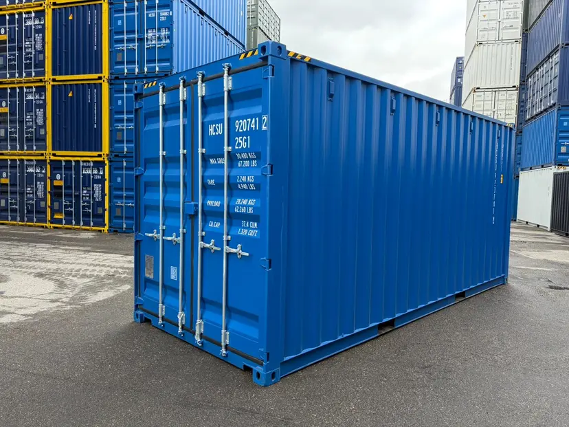 20Ft High Cube Shipping Container Blue