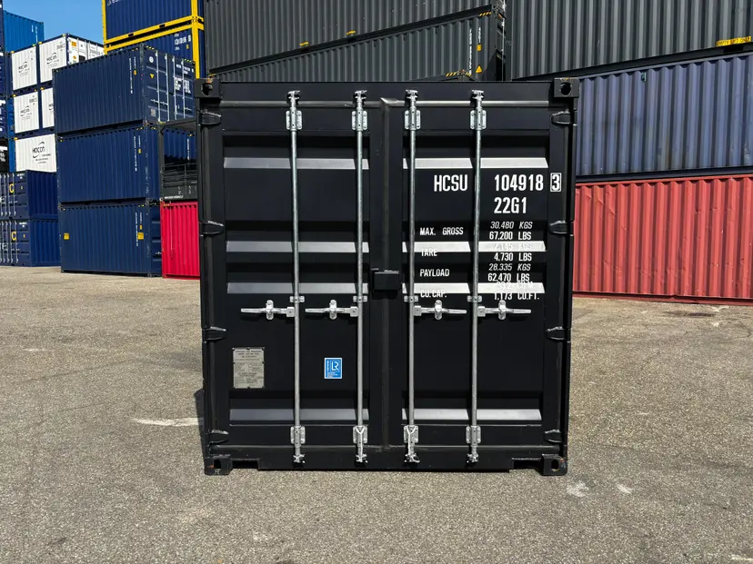 20ft New Shipping Container Grey - Afbeelding 4