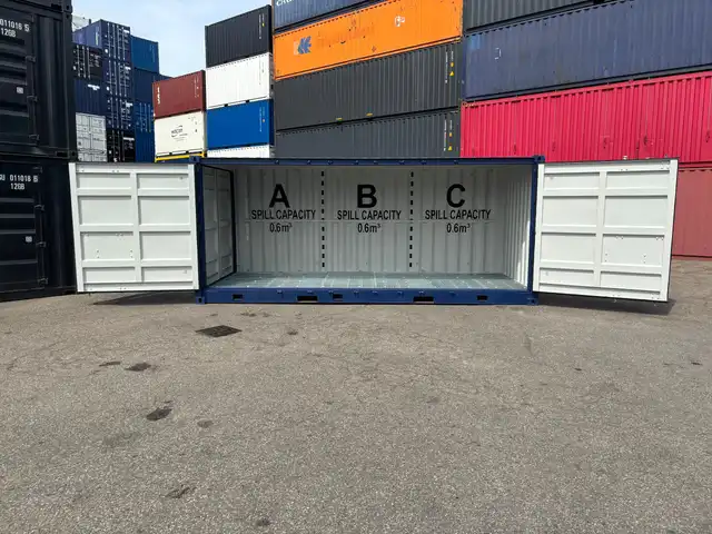 20FT Open Side New (One Trip) Shipping Container Blue - Afbeelding 2