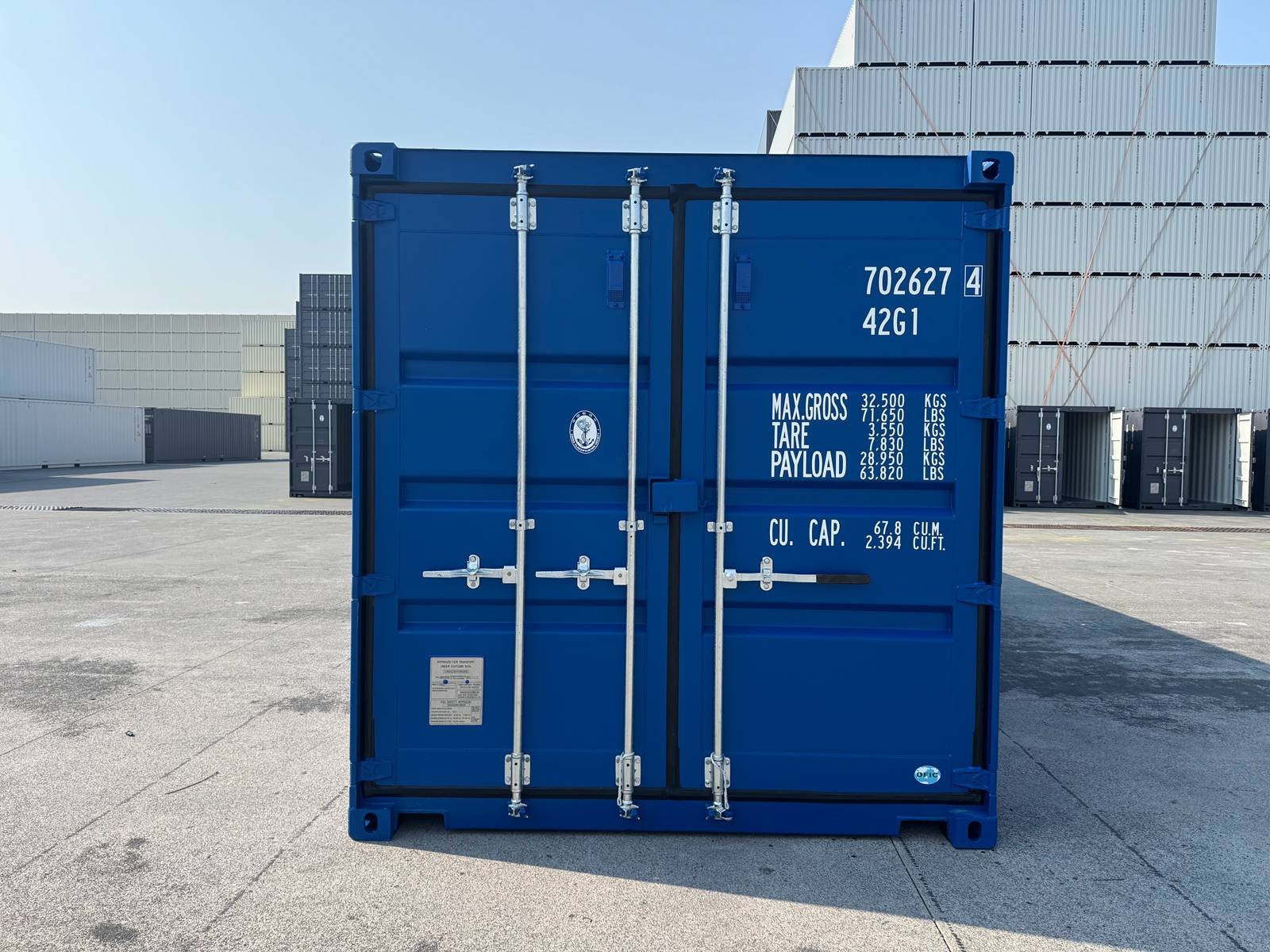 40Ft Standard Shipping Container Blue - Afbeelding 3