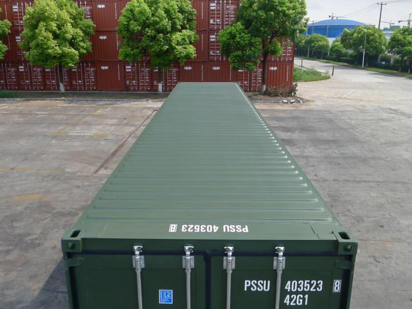 40Ft Standard Shipping Container Green - Afbeelding 3